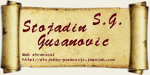 Stojadin Gušanović vizit kartica
